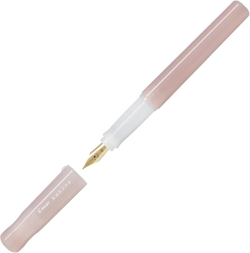 PILOT Kakuno Fountain Pen Madoromi Color Series, Gold (Smiley Face) Fine Nib, Perfect for Beginners and Creative Expression, Pink, PFKA-1MDPF - Image 2
